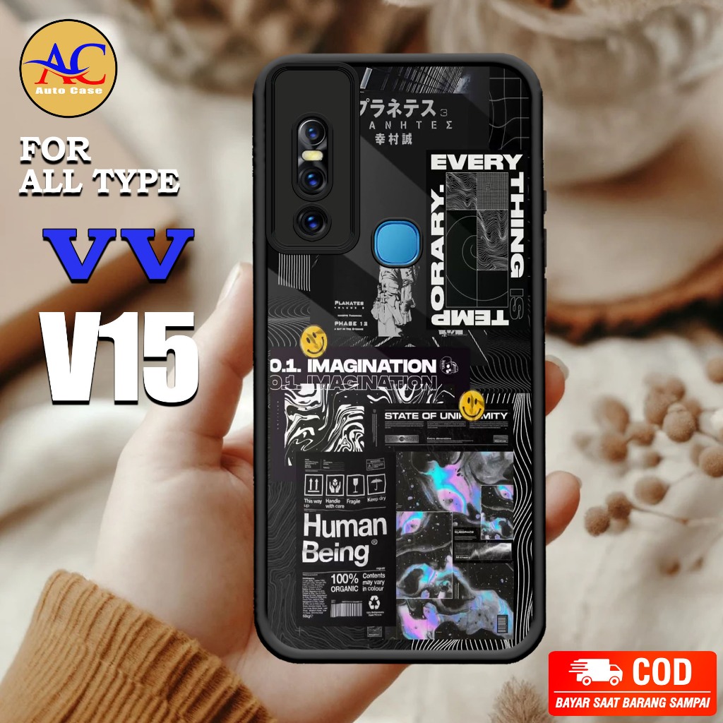 Case VIVO V15 Auto Case Motif [ PCKT ] Case Hp Glossy Casing Hape Hardcase Case Keren BISA COD