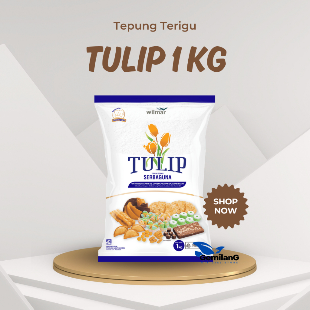 

Tulip Tepung Terigu Serbaguna 1Kg Wilmar