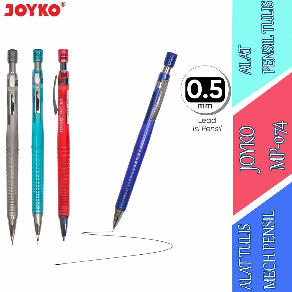 

Alat Pensil tulis - Joyko - Mech Pencil 0.5mm - MP-07 & MP-07A
