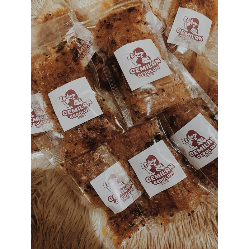 

CEMILAN KRIPIK USUS, KRIPIK KACA PEDAS, KRIPIK MAKARONI