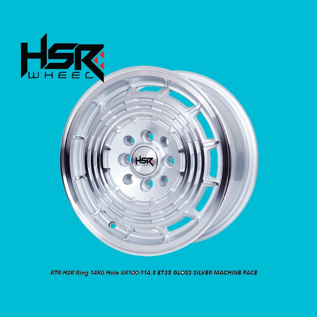 Pelek Mobil R14 Hsr RTR For Brio Agya Vios Calya Sigra Ring 14