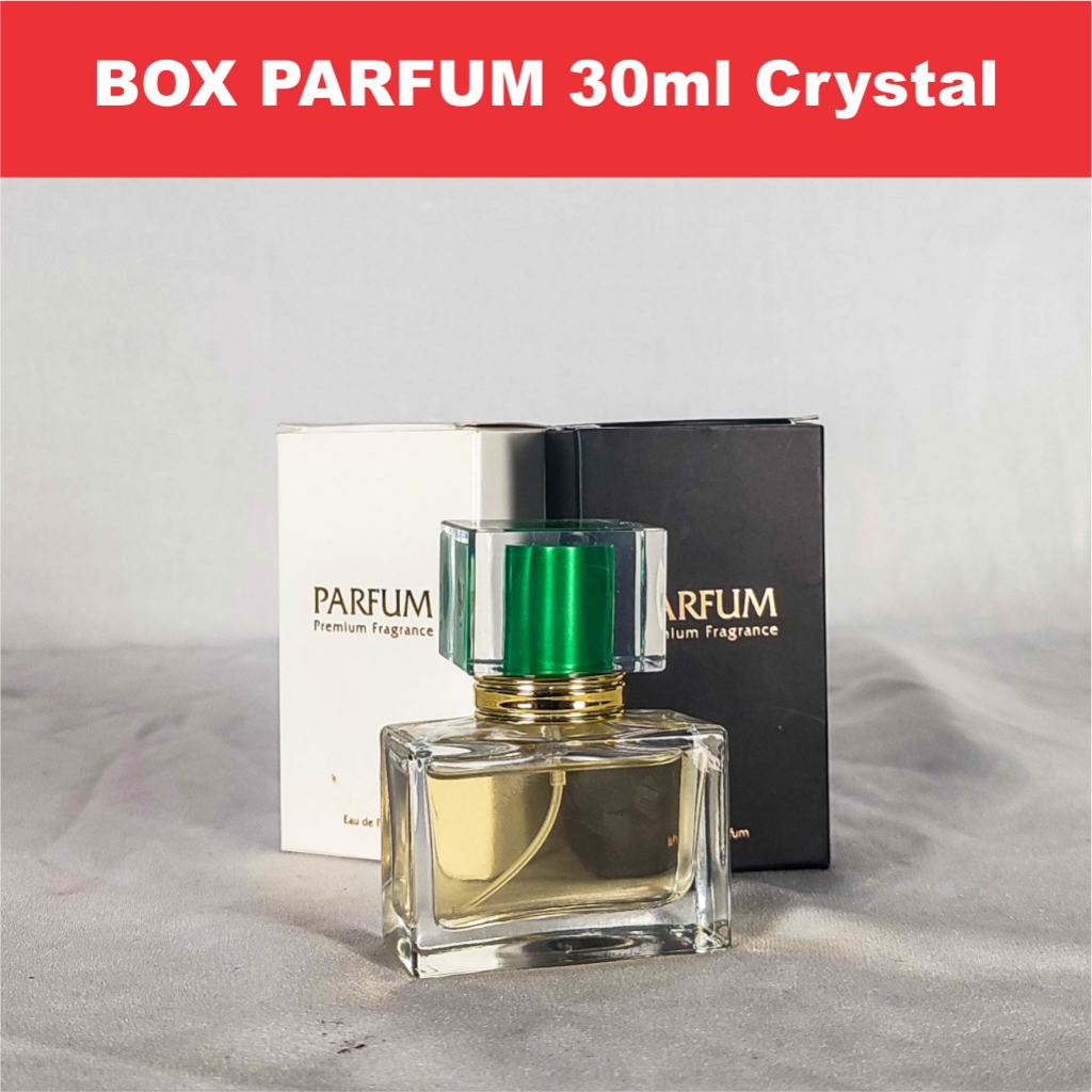 

Kemasan Kotak Parfum Box Parfum Kemasan Parfum 30ml model Crystal
