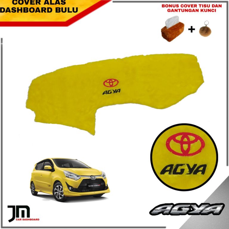 KODE A52Q variasi interior cover alas dashboard bordir mobil agya lama GR sport trd sportivo 213222