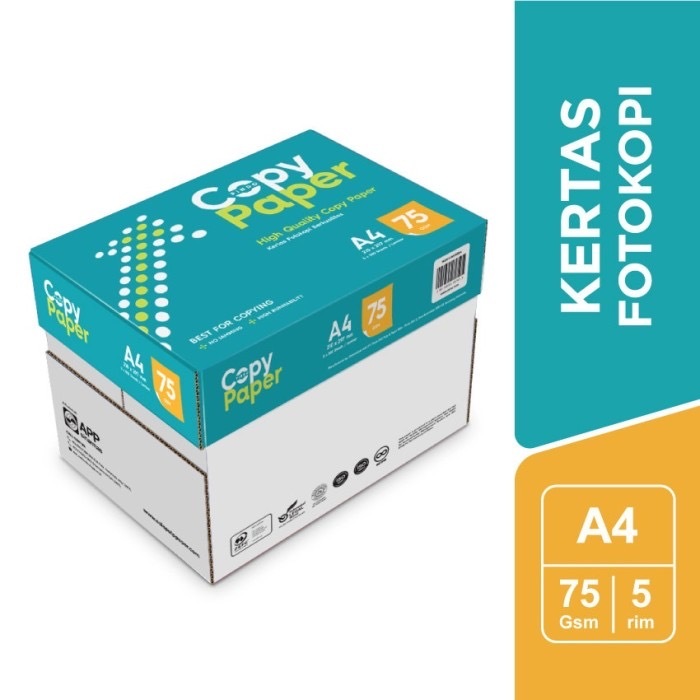 

Kertas HVS COPY PAPER A4 75 Gsm Gram / Setara - Copy Paper /RIM