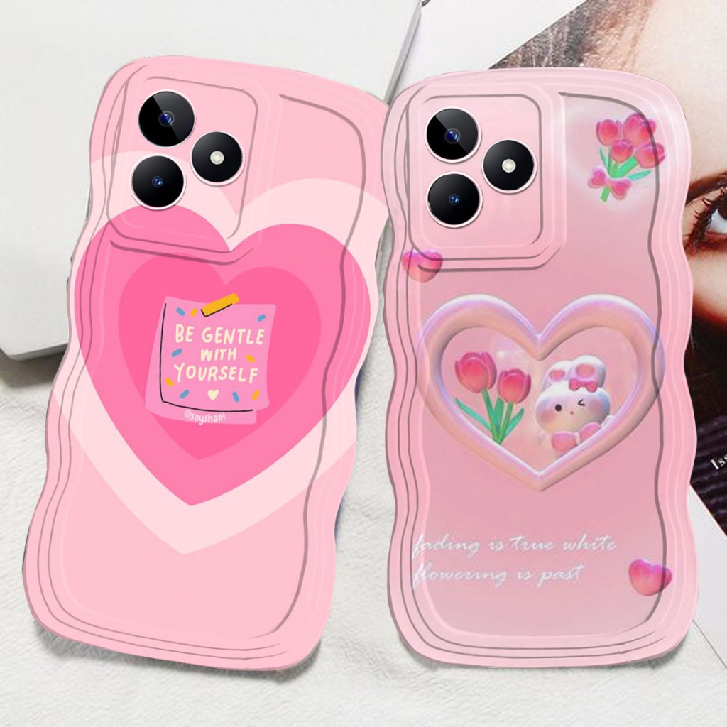CASE HP GELOMBANG UNTUK REALME C63 NOTE 50 C53 C51 C20 C21 10 4G C21Y C11 C12 C15 10 5G C30 C11 2021