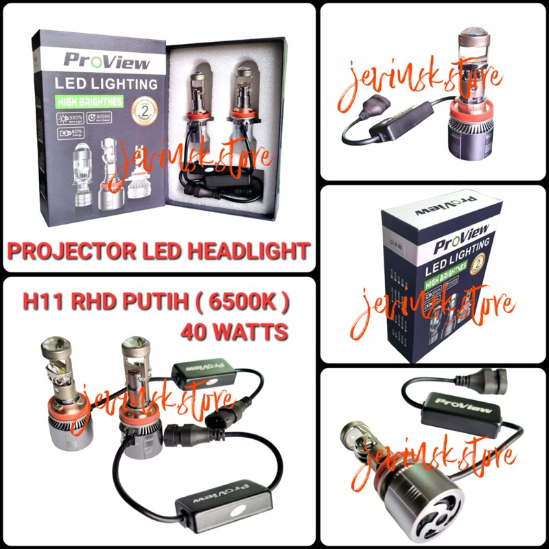 PROVIEW PROJECTOR LED LIGHTING HEADLIGHT H11 RHD PUTIH (6500K)