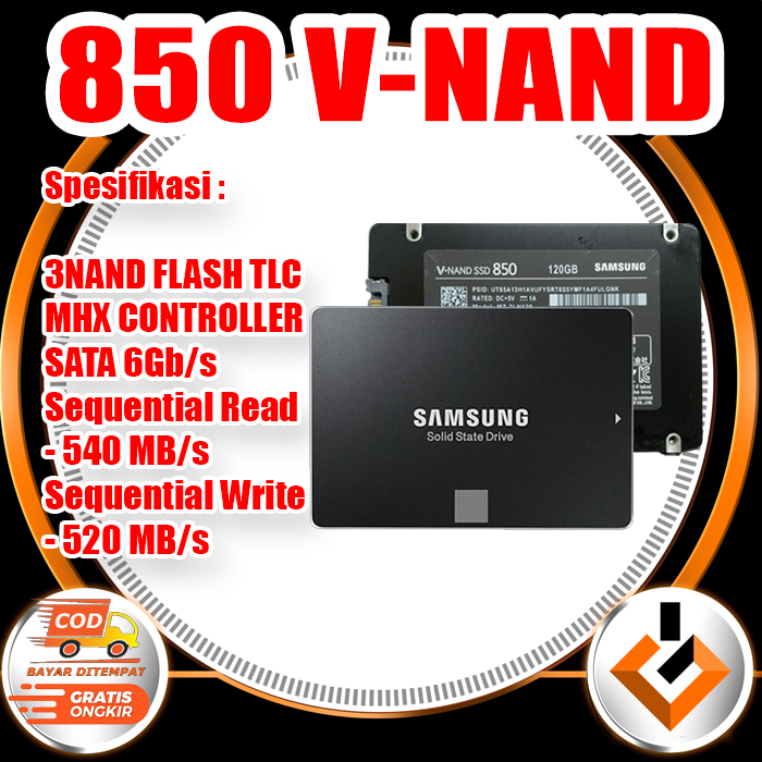 SSD EVO VNAND 120GB 250GB 256GB 2.5INCH SAMSUNG