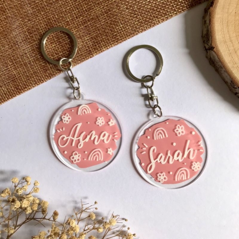 Acrylic keychain | gantungan kunci akrilik | gantungan kunci custom handmade