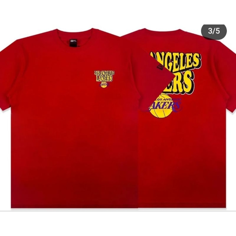 Kaos New Era Lakers Branded sisa eksport