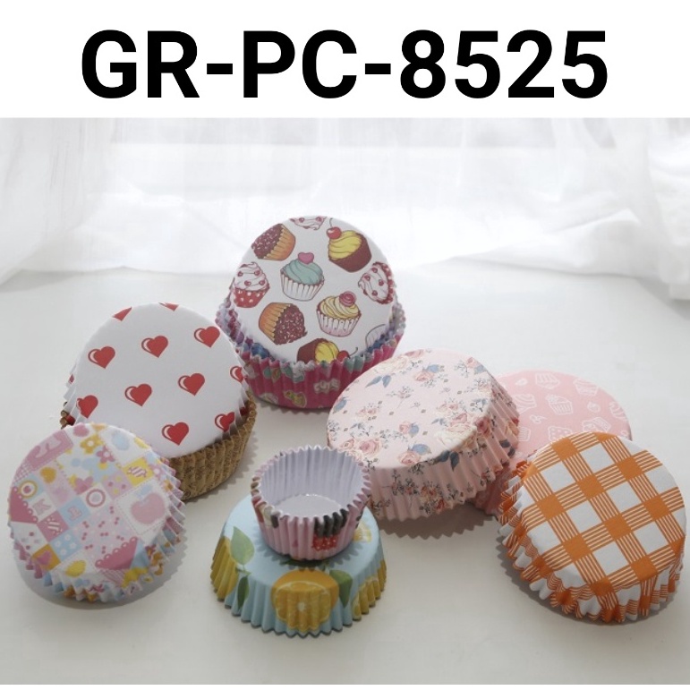 TERBUKTI GRPC8525 Kertas cinamon roll roti cup laminasi case alas 85cm 25cm kertas cupcake yamama ba