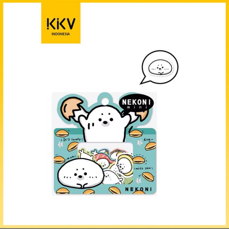 

KKV NEKONI Cute Pet Washi Sticker Set Stiker Washi DIY Anak Diary(GRATIS HADIAH)