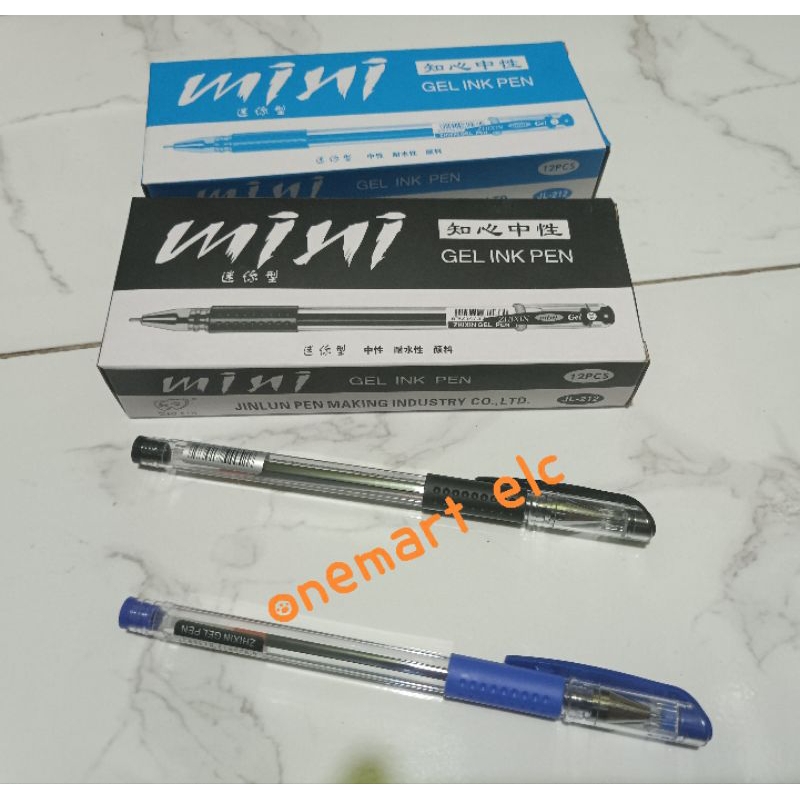 

1 pak(12pcs) pulpen mini gel zhixin
