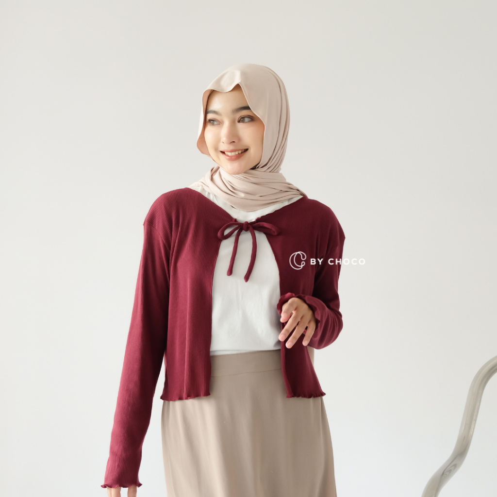 by Choco - Gia Cardigan - Outer Korean Style - Minimalis Big Size Jumbo
