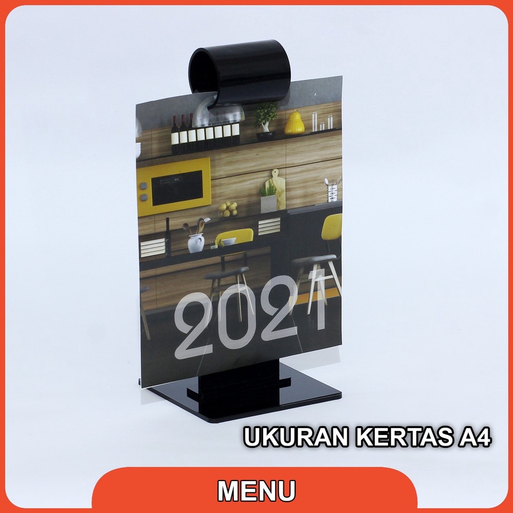 

Gantungan Menu Akrilik Acrylic Menu Stand Resto Display Menu A4 u R1R5