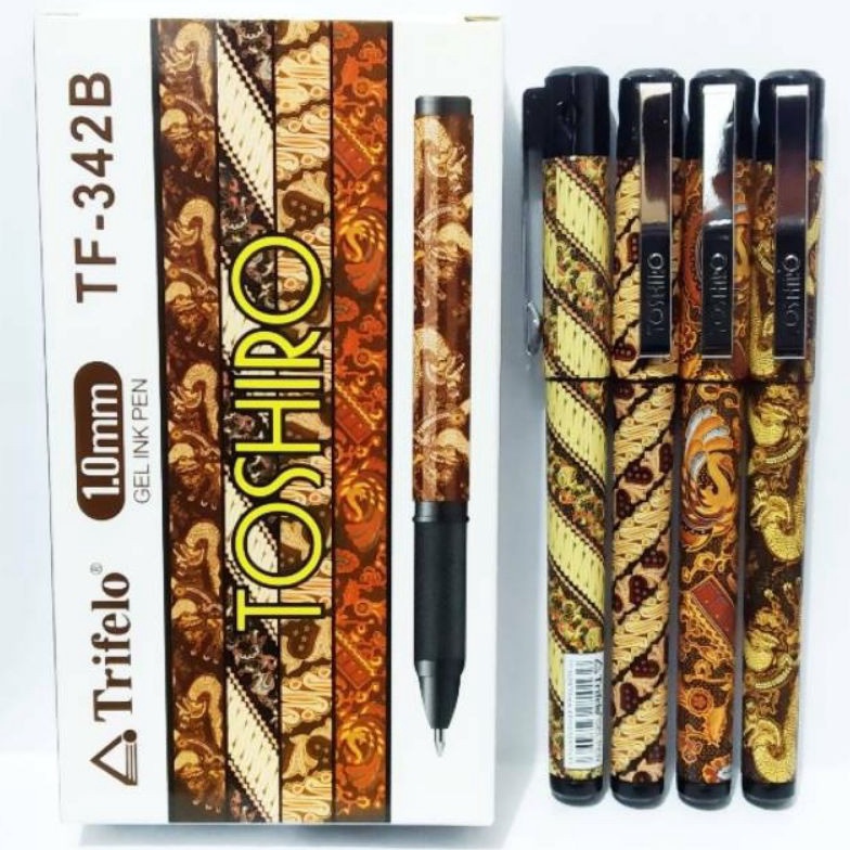 

TOP Pulpen Batik Trifelo Toshiro TF342B Ink Gel Pen 1mm