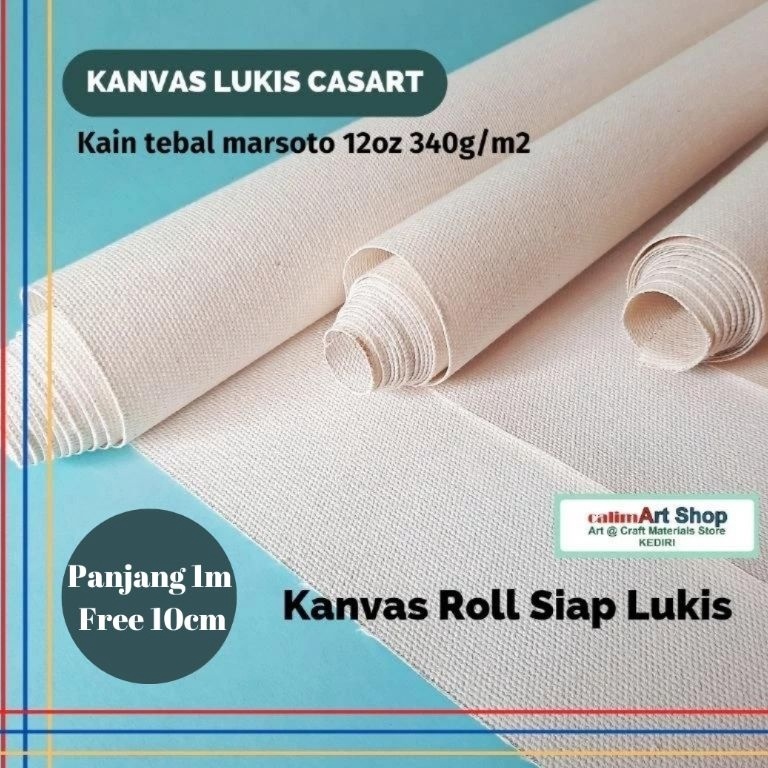 

Kain Kanvas Lukis Roll Kanvas Roll CASART Siap Pakai 11cmx157cm p R4K3