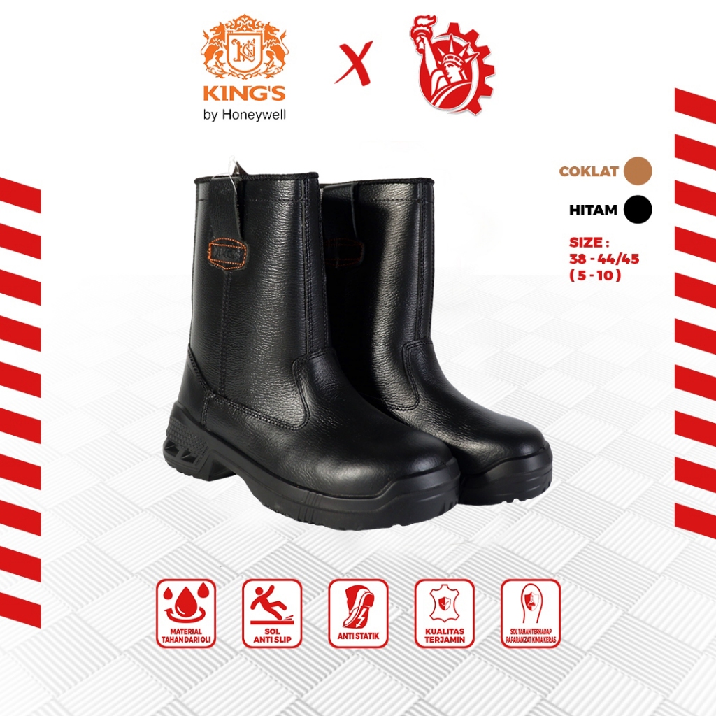 Sepatu Proyek Kerja Safety KING'S KWD205 - HITAM