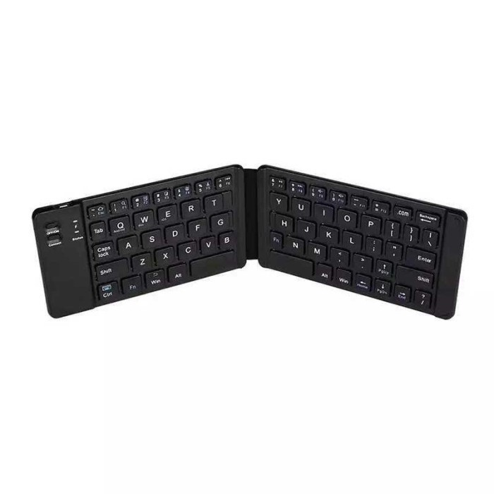 Keyboard Lipat Bluetooth Mini Folding Keyboard Bluetooth Mini Multifunction Button