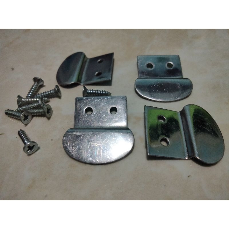 Klem plat penjepit kaca cermin meja S2x (Z) kaca / kayu