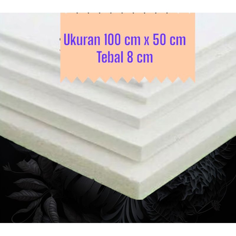 

Styrofoam lembaran 100 x 50 x 8 cm sterefom lembaran gabus sheet