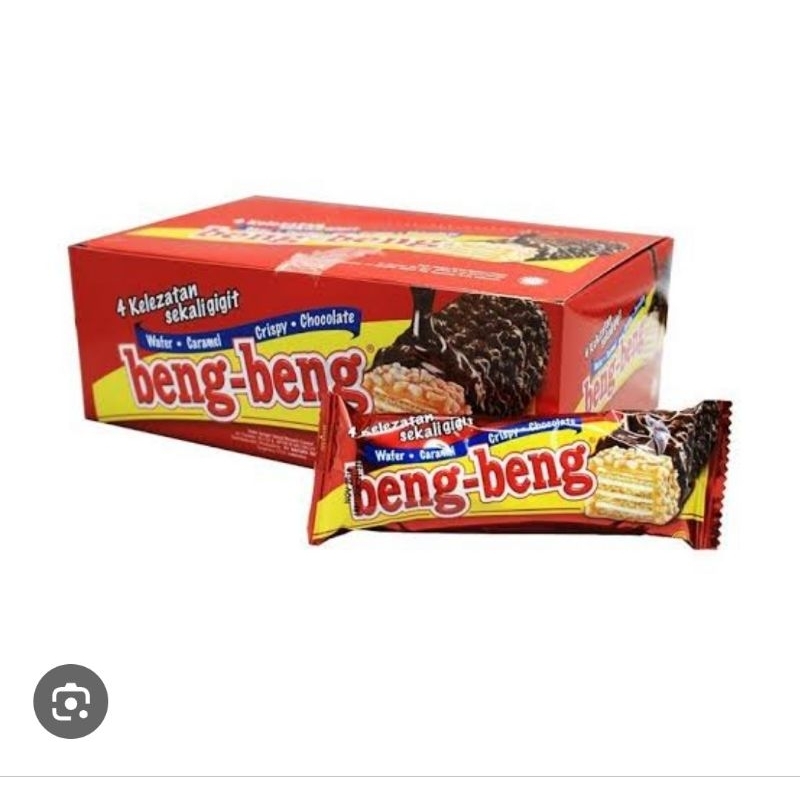 

Beng Beng Wafer Caramel Coklat / Beng-beng Caramel Chocolate 1 dus isi 17