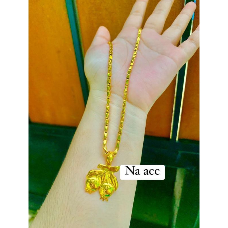 kalung padi lapis emas 1 suku