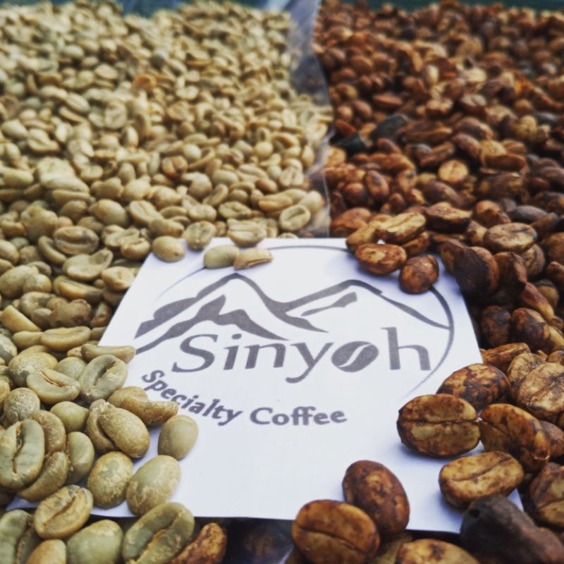 

Green bean arabica black honey malabar