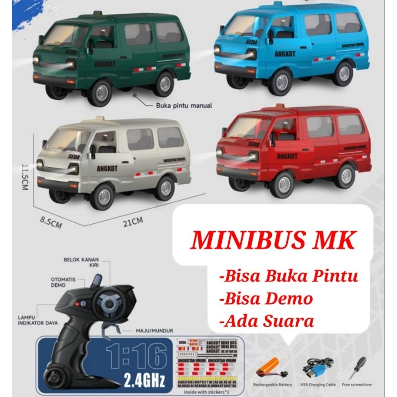 Mobil Remote Control Rc Carry Pickup Suara Mesin Keluar Asap Box Mainan Remot Kontrol 2,4Ghz Upgrade