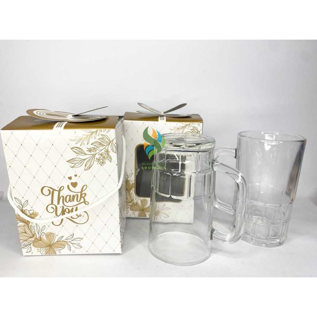 Souvenir Gelas Gagang Kaca Gelas Bir Gelas Ivana Kaca BBC Tumbler Es Teh Kopi Kaca Tinggi