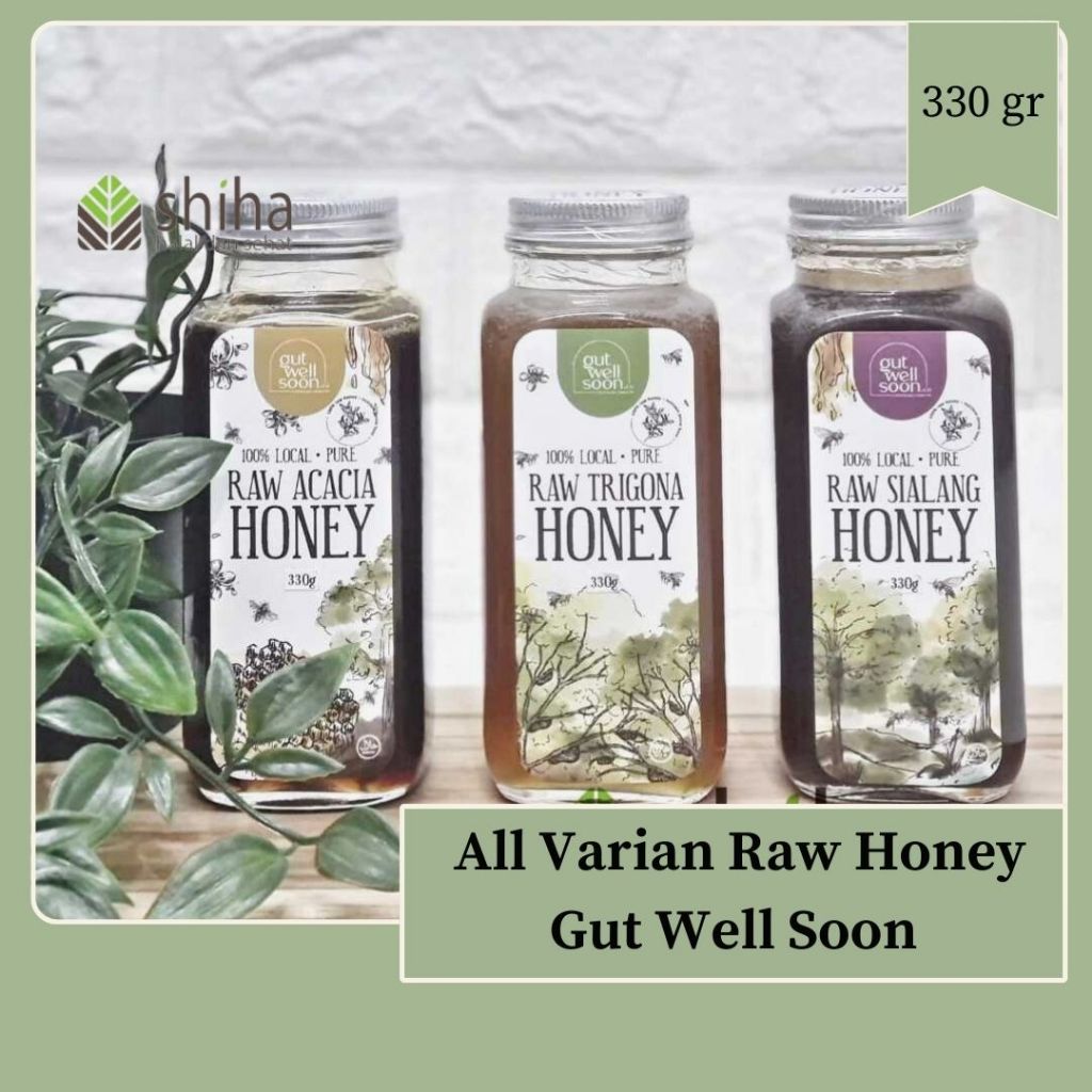 

Raw Acacia/Trigona/Sialang Honey Gut Well Soon 330gr l Madu Mentah Gutwellsoon - Warung Shiha