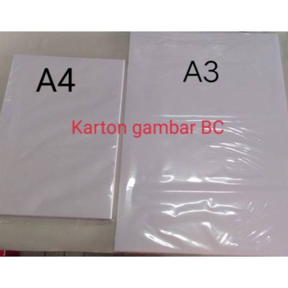 

Sale Kertas Gambar A4 A3 BC Brief Card Manila