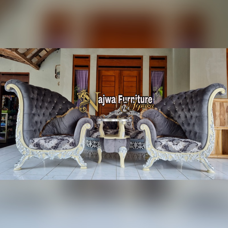 SOFA LUXURY GOLD SOFA PREMIUM KURSI TERAS MEWAH SOFA MODERN SOFA MEWAH