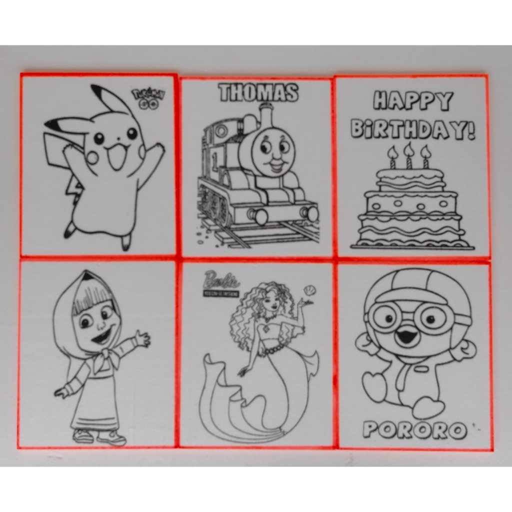 Lukisan Styrofoam Karakter Mewarnai