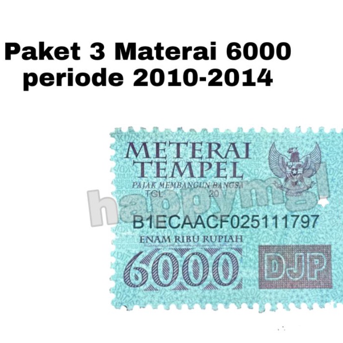 

HJ6 Materai Meterai 6 21 211 212 213 214 215 DJP biru