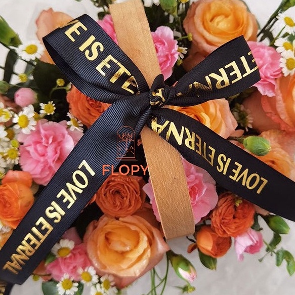 

FG2 25 CM Pita Grossgrain Love Is Eternal Pita Salur Tulisan love Is Eternal