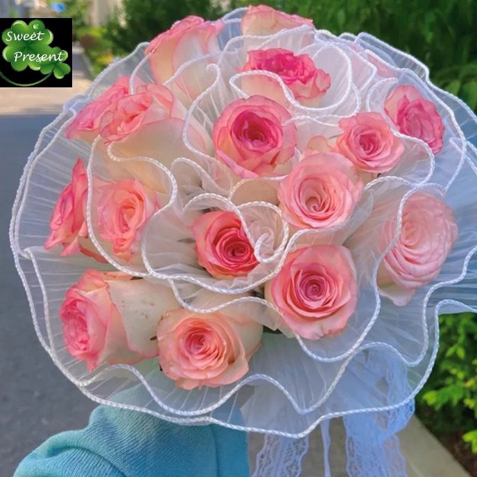 

FG2 Korean Lace Mesh Flower Wrapping