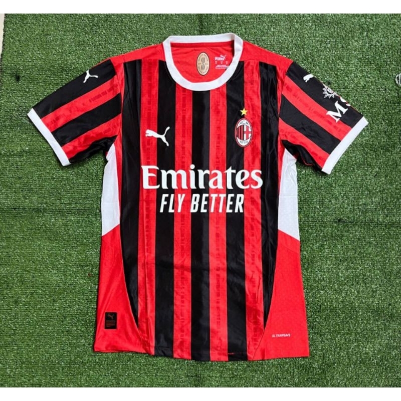 Musim Baru Jersey Bola Grade Ori Player Issue AC Milan Home  PI 2024 / 2025