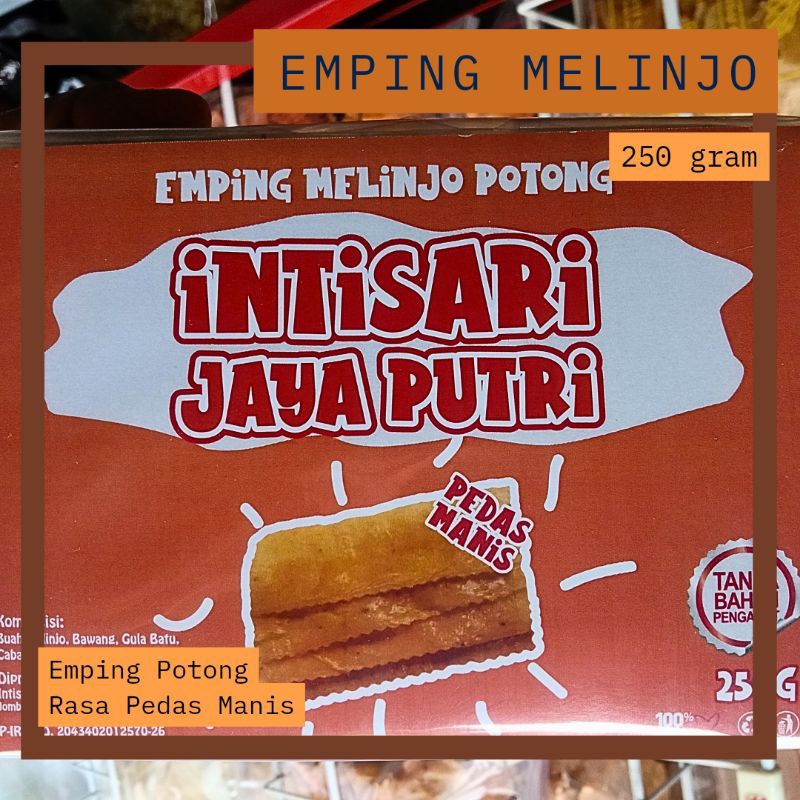 

Emping Melinjo POTONG rasa pedas manis 250 gram
