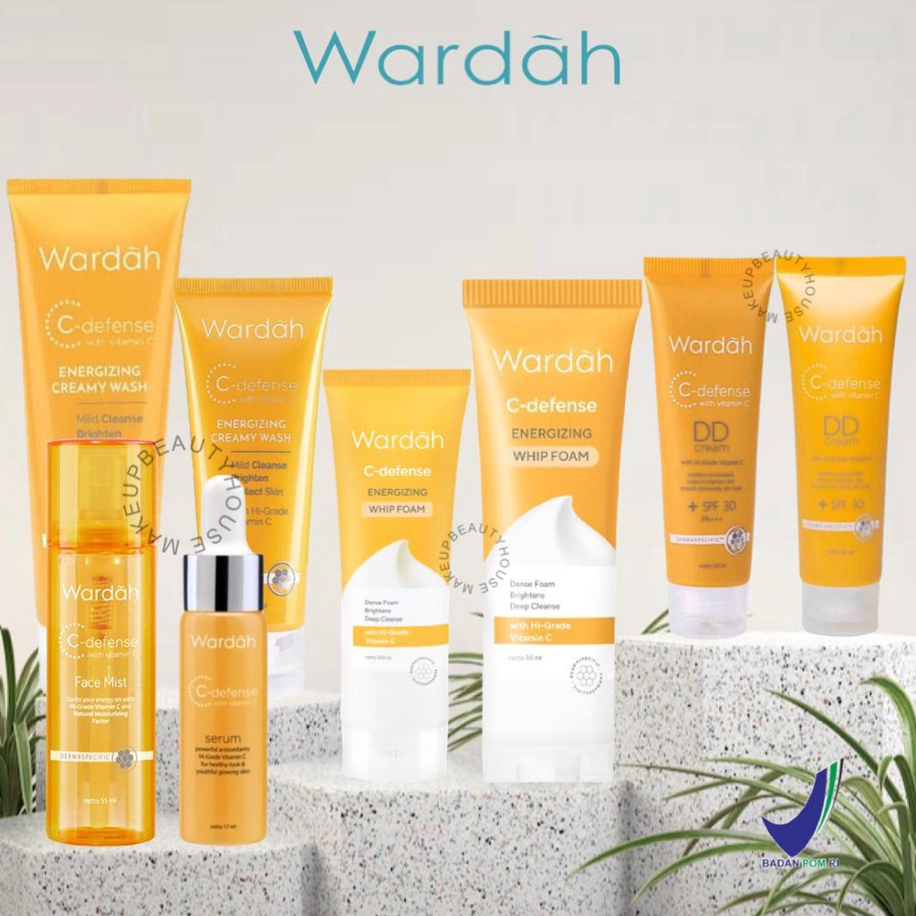 SENSASIONAL WARDAH CDefense Series  Creamy Wash  Whip Foam  Face Mist  Serum  DD Cream