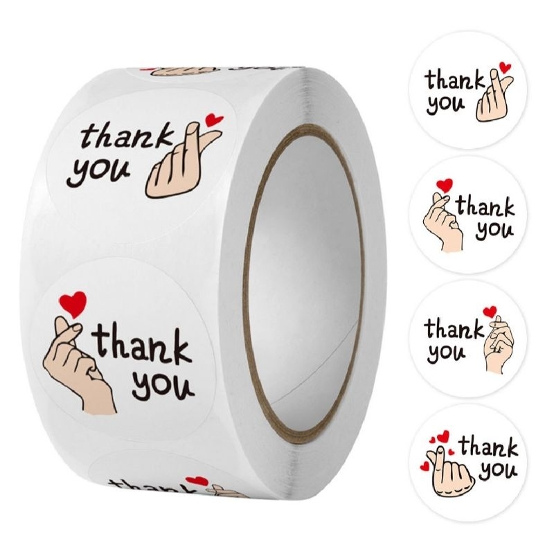 

Sticker Thank You isi 500 pcs