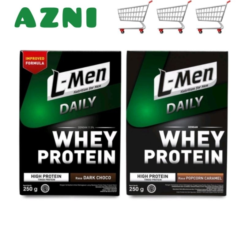 

L-MEN DAILY WHEY PROTEIN 250 Gram - Susu Bubuk Tinggi Protein