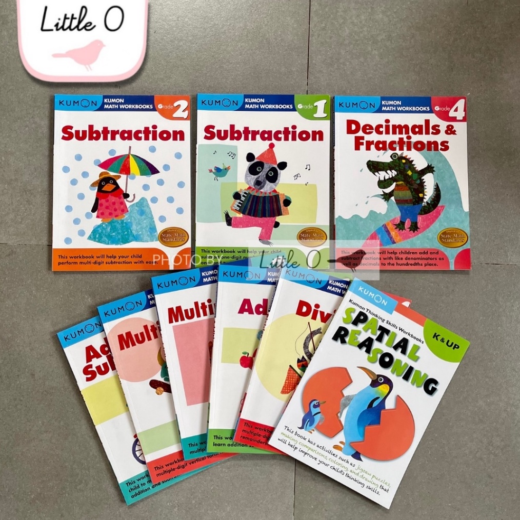 LUAR BIASA Kumon Math Workbook Buku Latihan Matematika Anak SD Grade 1 2 3 4 Kumon Thinking Skills W