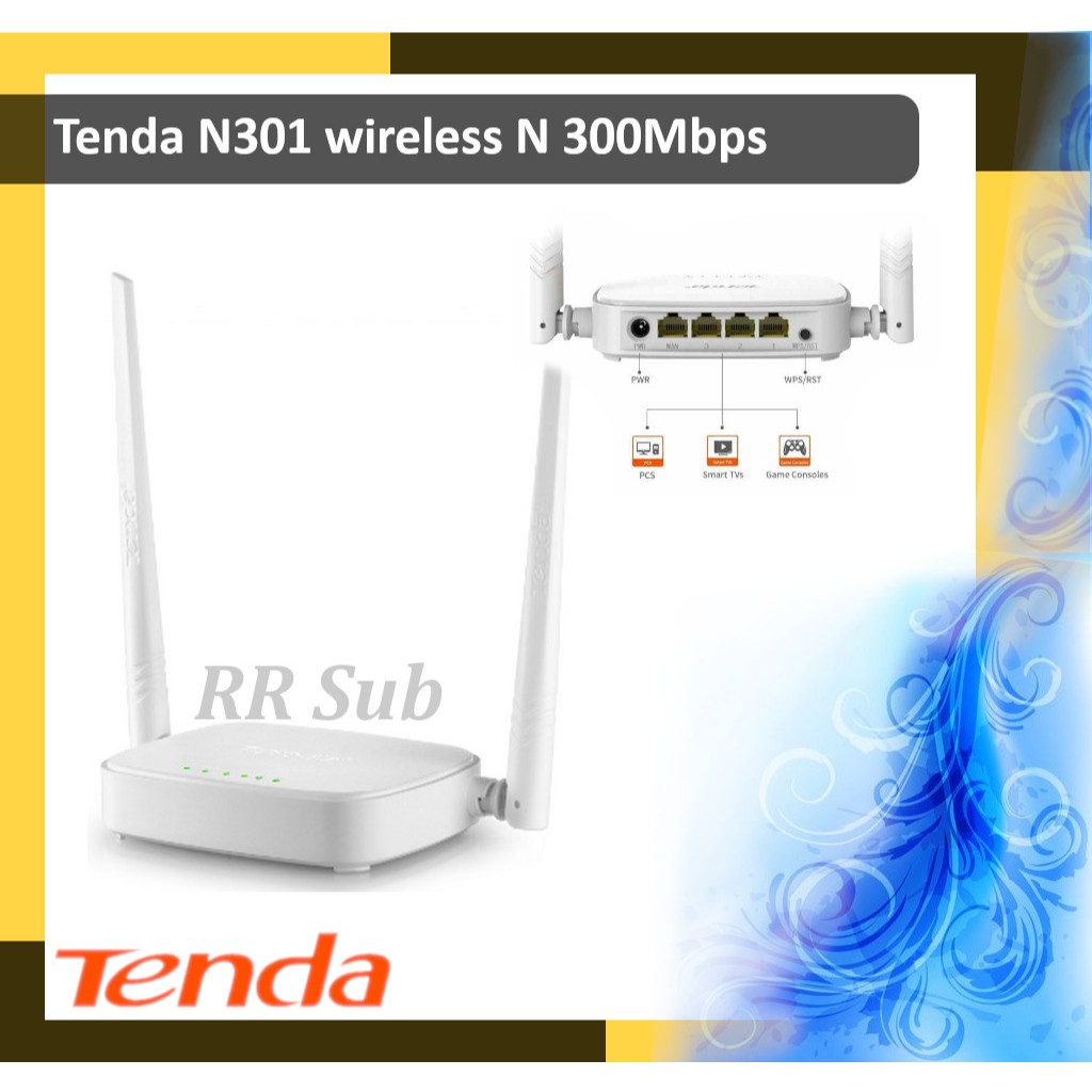 Tenda N301 Wireless N Router 300Mbps - Wireless Indoor Router