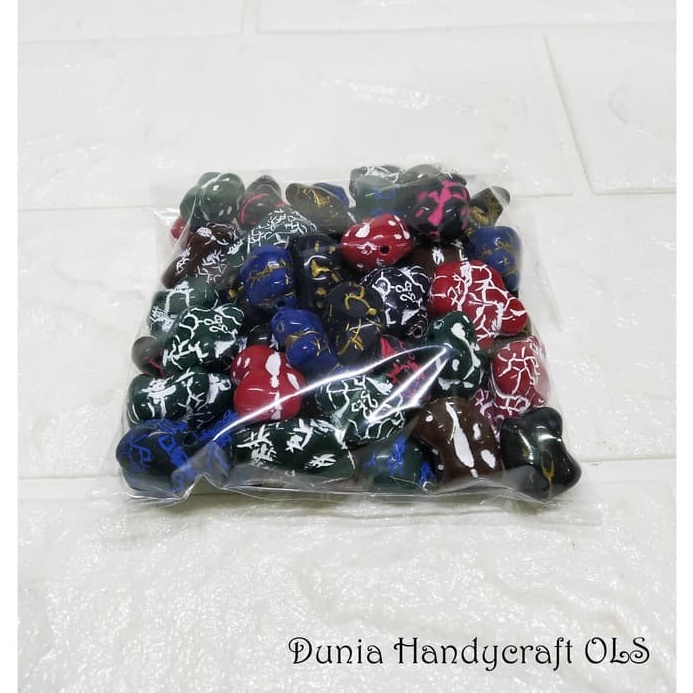 DISKON BESAR DIY Mote Batu Salju Bahan Kerajinan Tangan Kalung Anting Bros