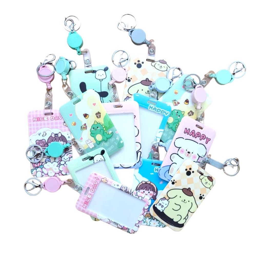 

SERENTAK HM35 Lanyard Id Card Name Tag Kantor Gantungan Kunci Gantungan Holder Kartu Id Name tag Kantor