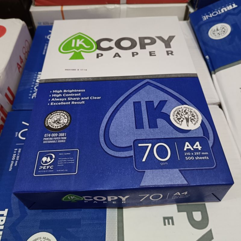 

KERTAS HVS A4 70 GRAM IK COPY PAPER