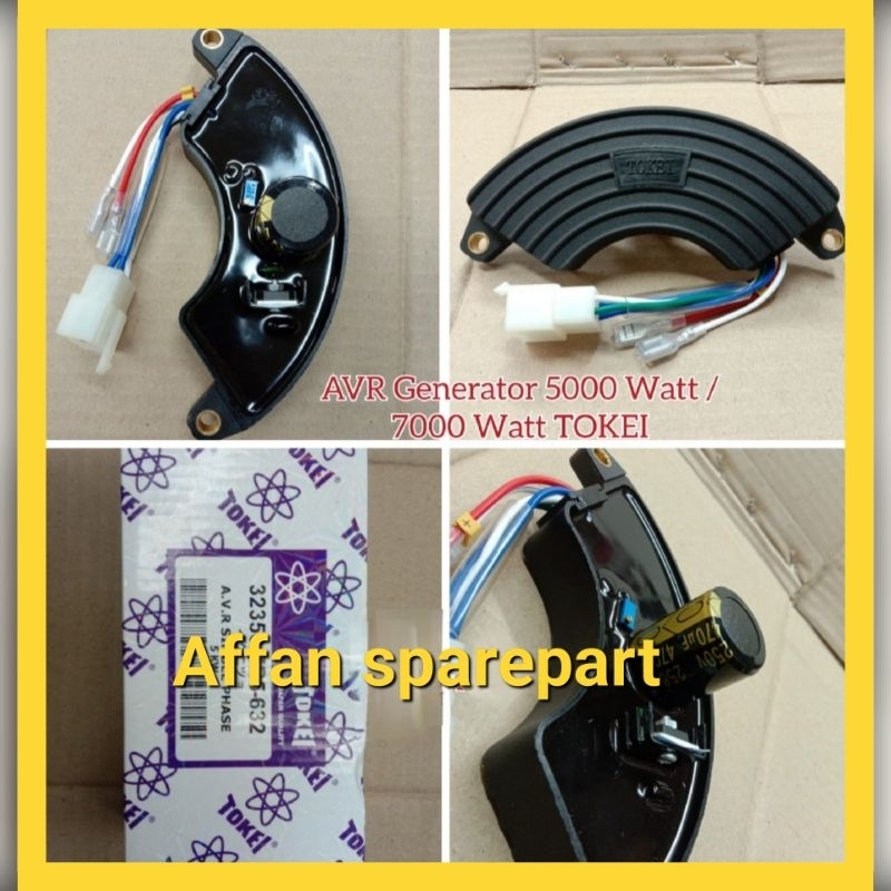 AVR GENERATOR 5000 Watt / 7000 Watt ASLI TOKEI