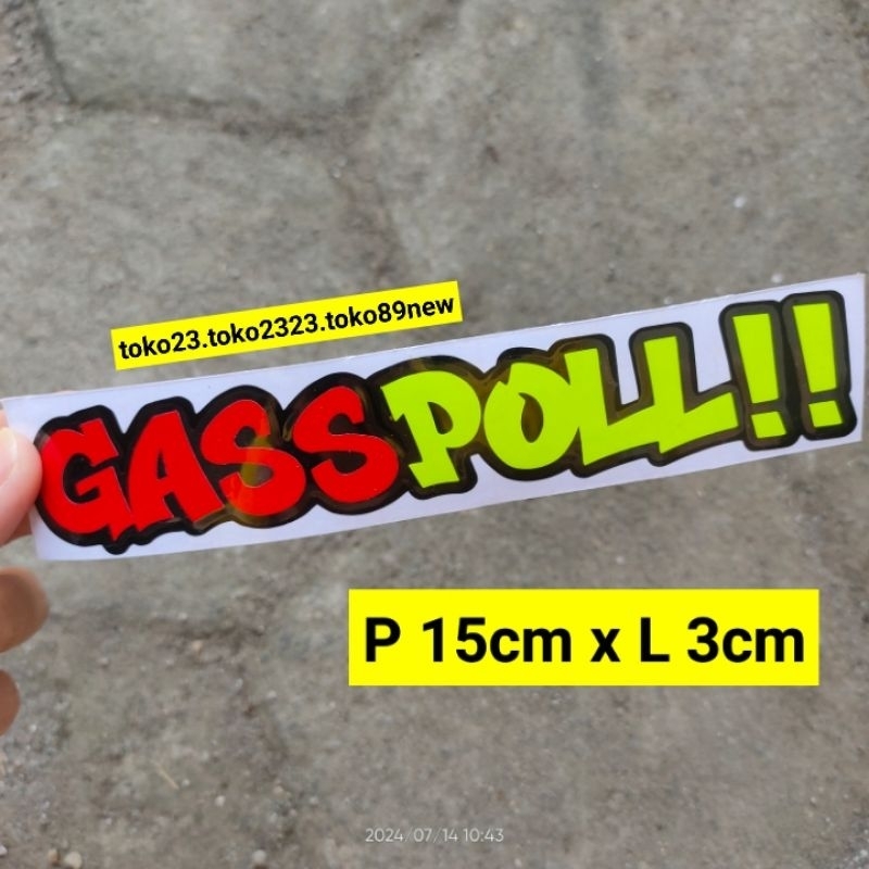 stiker kata kata gas poll stiker motor keren