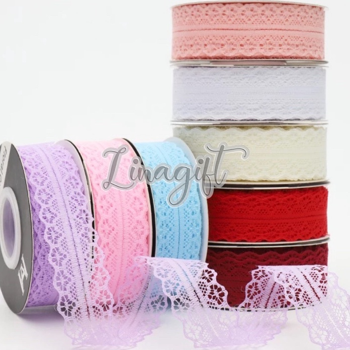 

Bonuskan Rol 2 Yard GIFT RIBBON LACE 3MM 45MM 3 CM 45CM PITA RENDA AIR EXCLUSIVE ELEGANT BUNGA BOUQUET FLOWER WRAPPING HIASAN