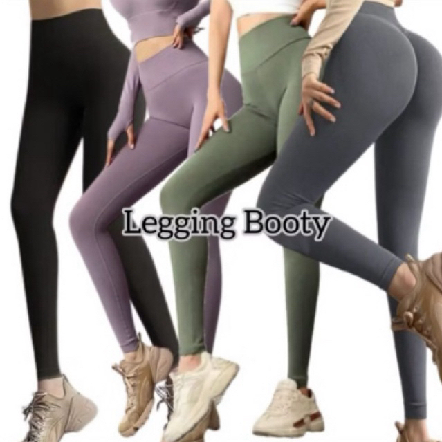 (Area Zumba) Legging Booty Lifting Polos PANJANG (RYT)